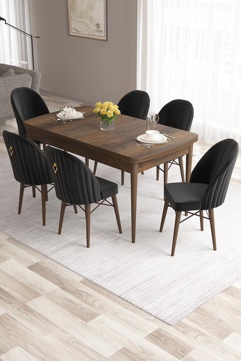 Produktbild Hanah Home Roz Extendable Dining TableChairs Set (MDF)