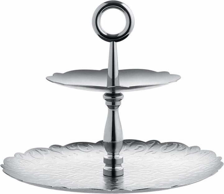 Actual product image Alessi Etagere Dressed for X-mas silver coloured