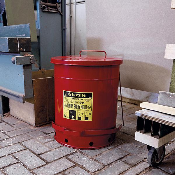 Produktbild Justrite Sicherheits-Entsorgungsbehälter aus Stahlblech