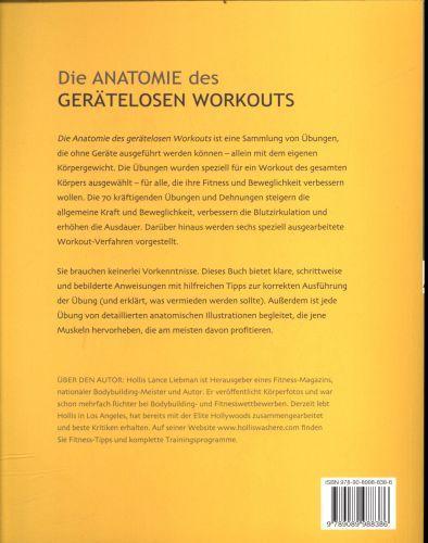 Produktbild Die Anatomie des gerätelosen Workouts (Deutsch, Liebman Lance, 2017)