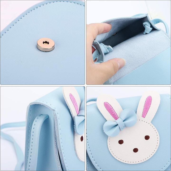 Produktbild Only-Bags.Store Kinder Umhängetasche, niedliche Hase Crossbody Tasche, PU-Leder
