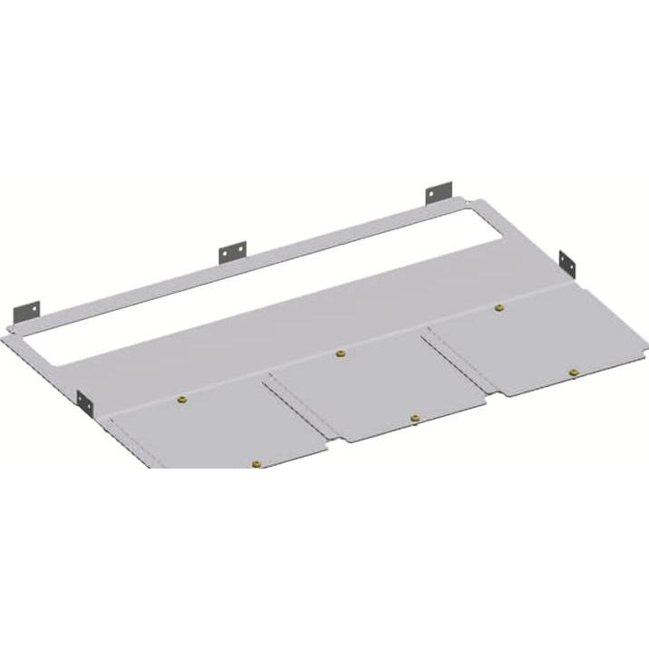Striebel & John Bodenblech mitÖffnung B4/T4 RB44F, Serverschrank Zubehör, Grau