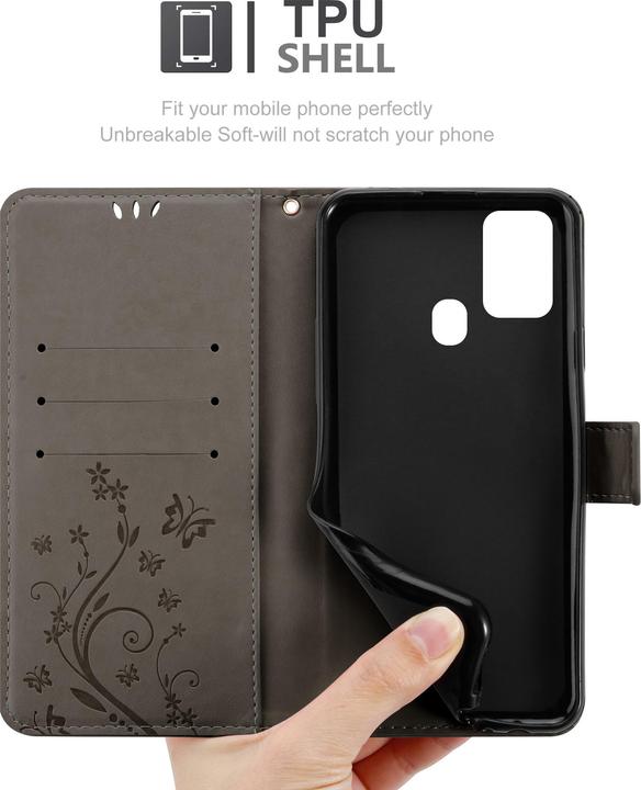 Actual product image Cadorabo Flower Book Cover (Samsung Galaxy M31)