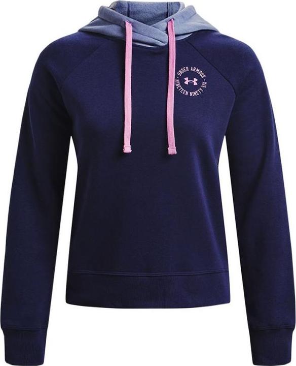 Immagine prodotto Under Armour Felpa con cappuccio Rival Fleece CB Donna Blu Navy 1373031 410 (S)