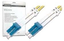 Productafbeelding Digitus Glasvezel patchkabel LC/LC 09/125µm singlemode duplex halogeenvrij met meetprotocol geel 1m (1 m)