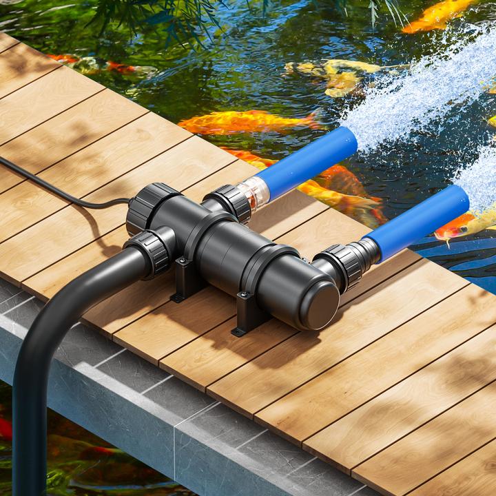 Actual product image SunSun UV Light 11W Pond Water Clarifier CUV111 Steriliser Filter Fish Koi UVC