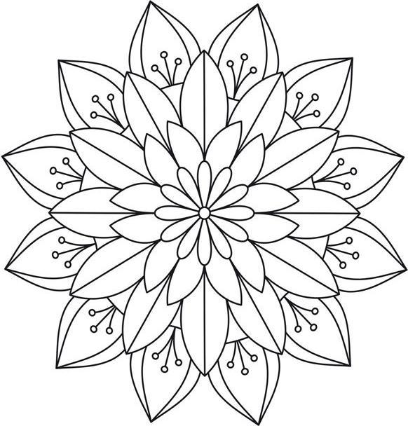 Actual product image Mandala colouring pad