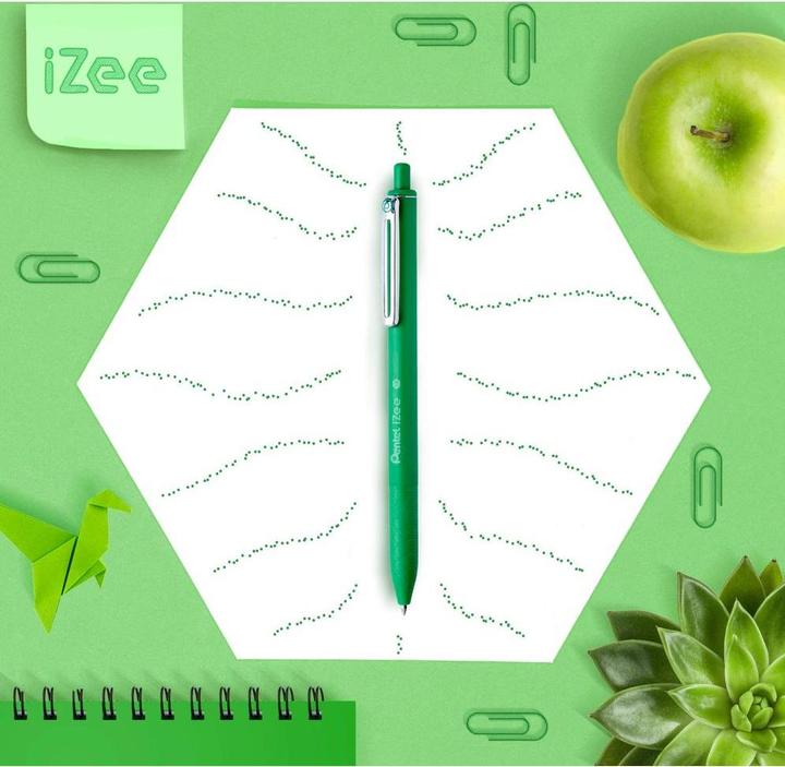 Image du produit Pentel IZEE - Stylo à bille (Vert, 1x)