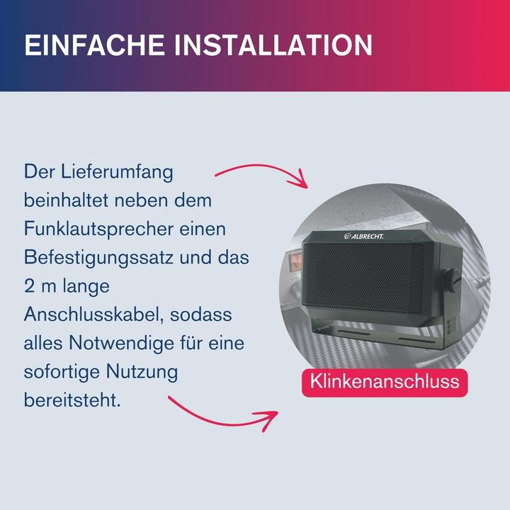 Produktbild Albrecht Externer Lautspecher CB 250