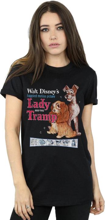 Immagine prodotto Disney Lady And The Tramp Distressed Classic Poster Maglietta Ampia Donna (3XL)