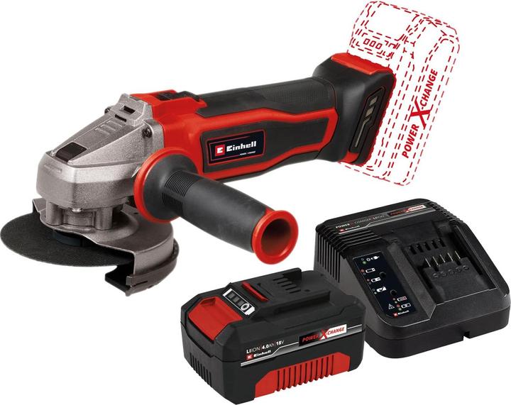 Produktbild Einhell Akku-Winkelschleifer TE-AG 18/ 115 Q Li Kit (1x 4,0 Ah) (115 mm)