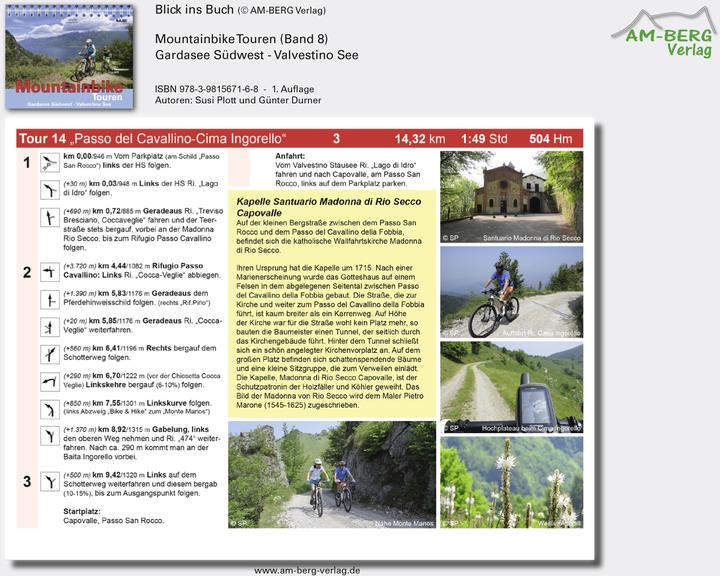 Produktbild Mountainbike Touren Gardasee Südwest - Valvestino See (Deutsch, Günter Durner, Susi Plott, 2015)