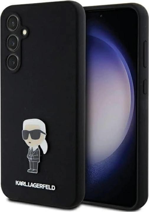 Immagine prodotto Karl Lagerfeld KLHCS23FEMHKNPK S23 FE S711 czarny/nero Silicone Ikonik Metal Pin (Samsung Galaxy S23 FE)