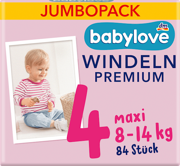 Image du produit dm babylove Premium-Windeln (Taille 4, Pack semi-mensuel, 84 pièce(s))