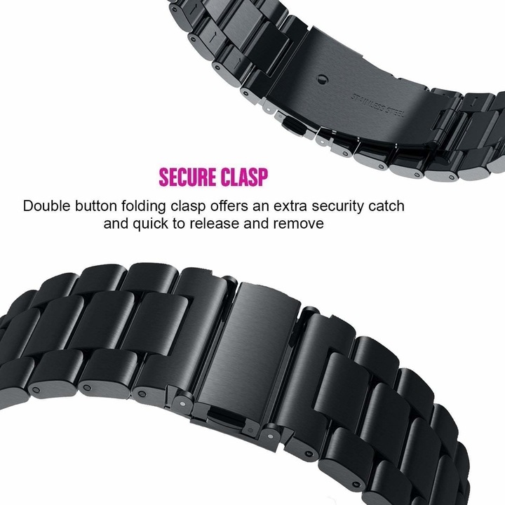 Actual product image Strap-it Steel bracelet (22 mm, Stainless steel, Vantage M)