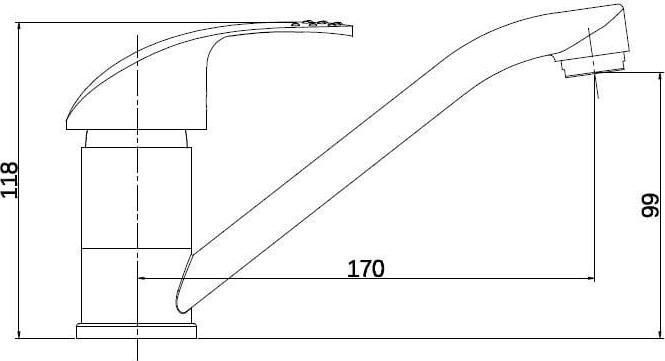 Actual product image Thema_lux BASIN MIXER DF2207-1H56