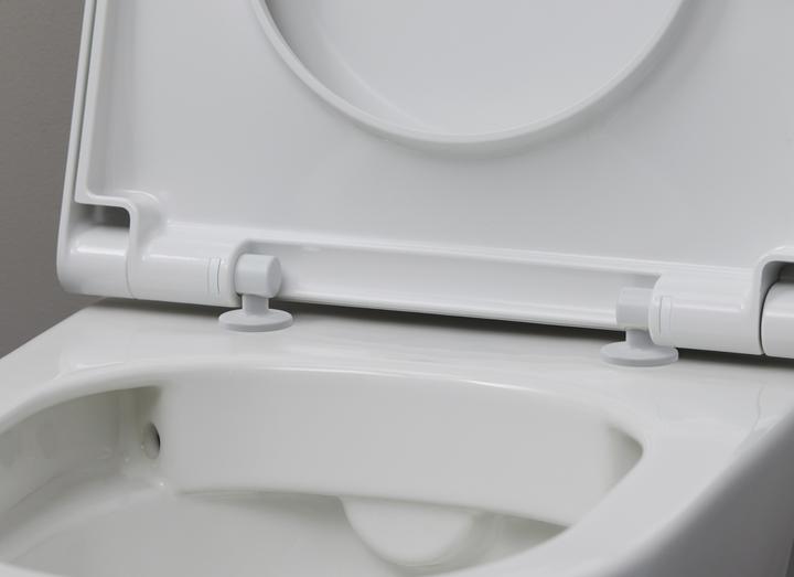 Actual product image Duravit Toilet seat D-NEO Scharn ES with soft-closing mechanism white
