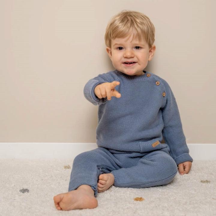 Immagine prodotto Little Dutch Tuta a rompicapo lavorata a maglia blu (86)