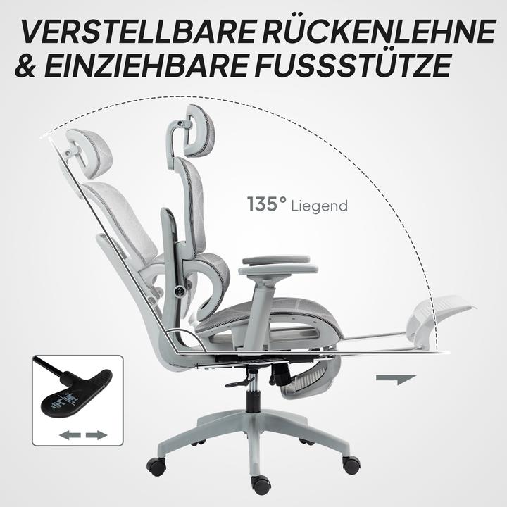Image du produit Homcom Chaise de bureau (49 - 57 cm)