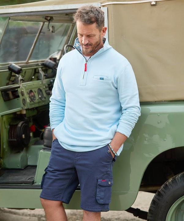 Actual product image Joe Browns Washed 1/4 Zip Sweatshirt (S)