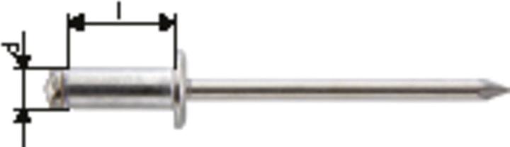 Image du produit Gesipa Rivet aveugle.4,0x10 F Alu/Niro