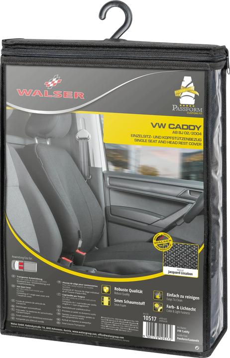 Immagine prodotto Walser Coprisedili per VW Caddy singolo sedile anteriore in poliestere BJ 02/2004 oggi