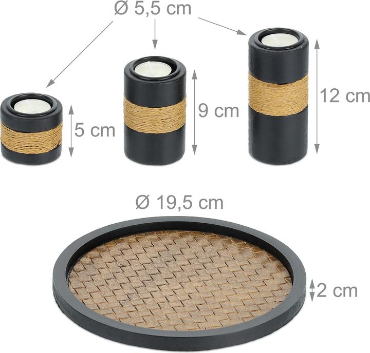 Produktbild Relaxdays Teelichthalter (19.5 x 19.5 x 13 cm)