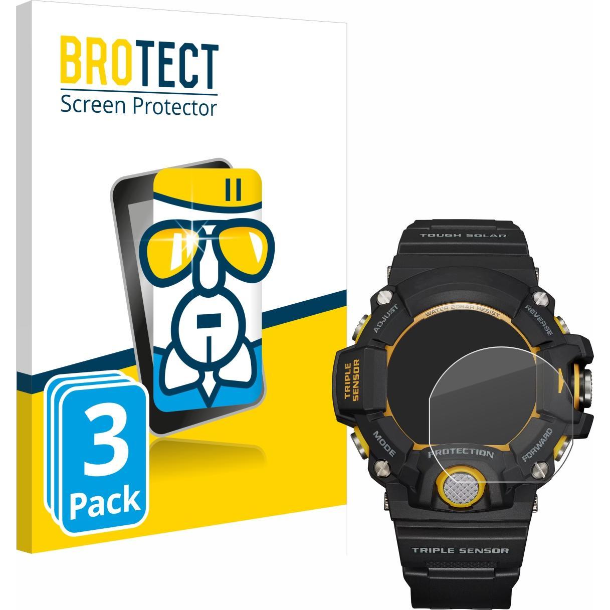 BROTECT AirGlass Panzerglasfolie, Smartwatch Schutzfolie, Transparent