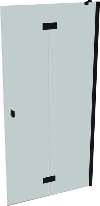 Actual product image Hüppe SolvaPro pivot door partially framed, 4-corner, with fixed segment, right-fixing, width: 1000 (211 cm, 100 cm)