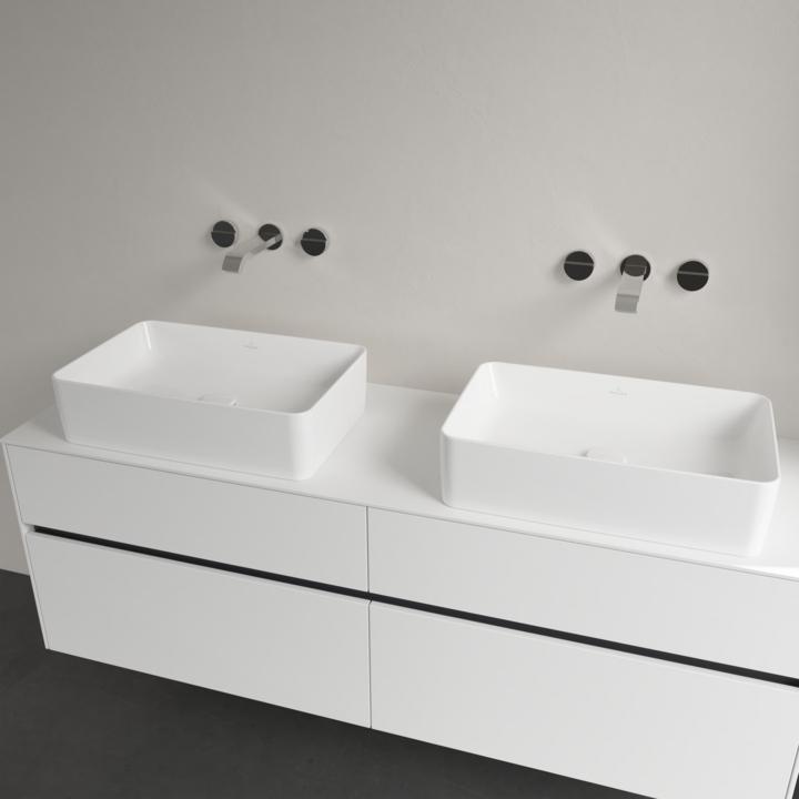 Immagine prodotto Villeroy & Boch V&B Lavabo da appoggio COLLARO 560x360mm, angolare, senza foro per rubinetto bianco (360 mm, 560 mm)
