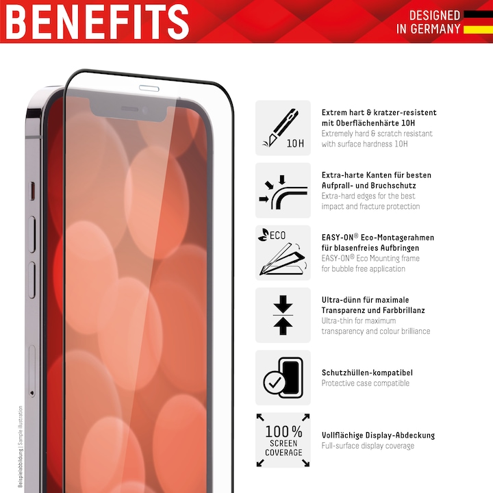 Produktbild Displex Real Glass, Full Cover Panzerglas (1 Stück, Apple iPhone 14 Pro Max)