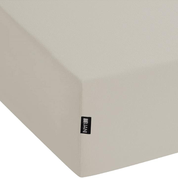 Produktbild Beliani Spannbettlaken Baumwolle taupe 160 x 200 cm JANBU (160 x 200 cm)