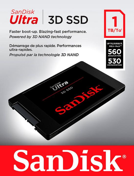 Actual product image Sandisk Ultra 3D (1000 GB, 2.5")