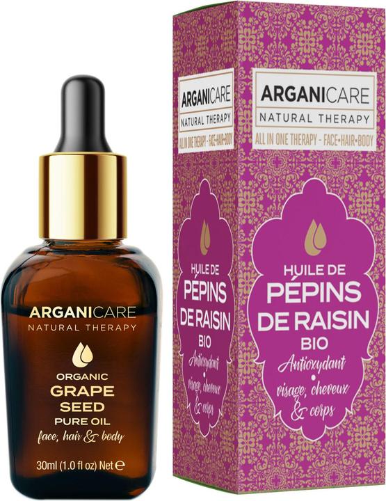 Image du produit Arganicare Huile De Pépins De Raisin Bio 3-1, 30 ml (30 ml)
