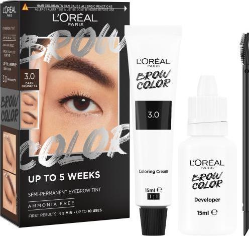 Image du produit L'Oréal Paris Brow Color Teinture pour sourcils semi-permanente (3.0 Brunette foncé)