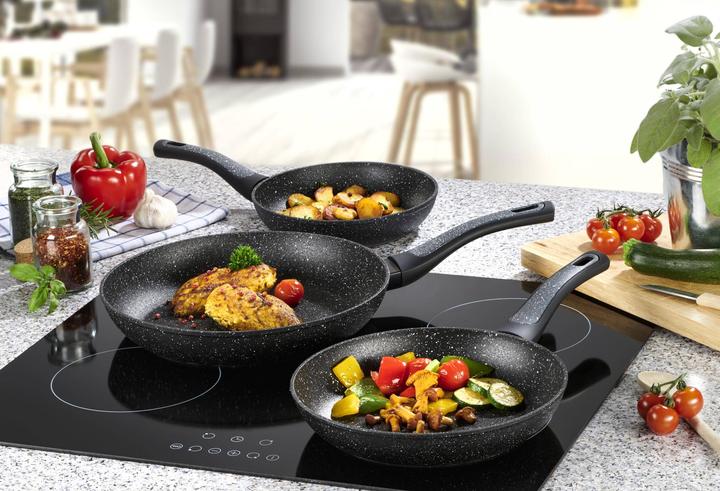 Produktbild Ceraflon Pfannen-Set, grau-schwarz, 3-teilig (Pfannenset + Topfset)