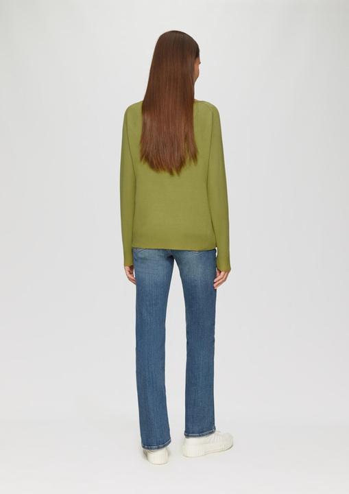 Produktbild s.Oliver Strickpullover Strickpullover mit U-Boot-Ausschnitt aus Viskosestretch (36)