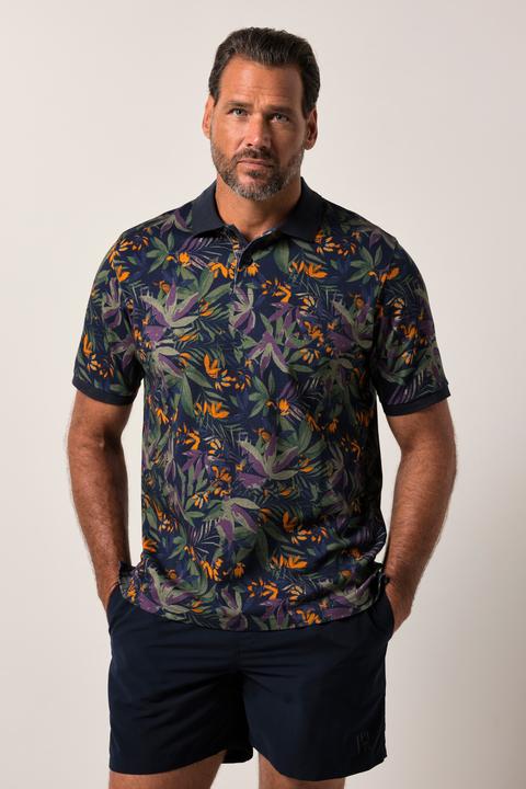 Image du produit JP1880 Polo JP 1880 à manches courtes en maille piquée, imprimé floral - jusqu'au 8 XL (8XL)