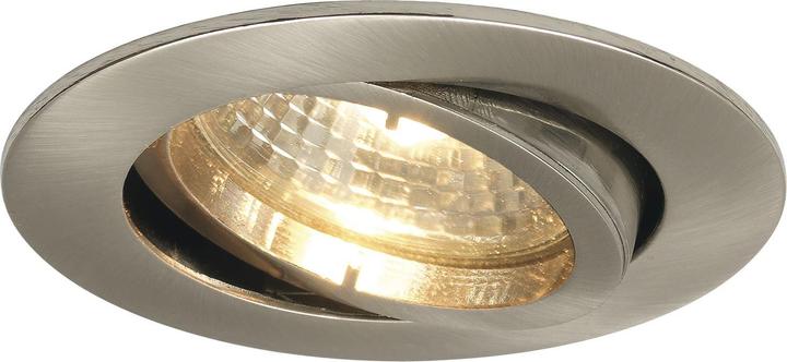 Molto Luce Recessed ceiling light round H 230 V, max. 50 watts, ø 88 mm, stainless steel effect (GU10)