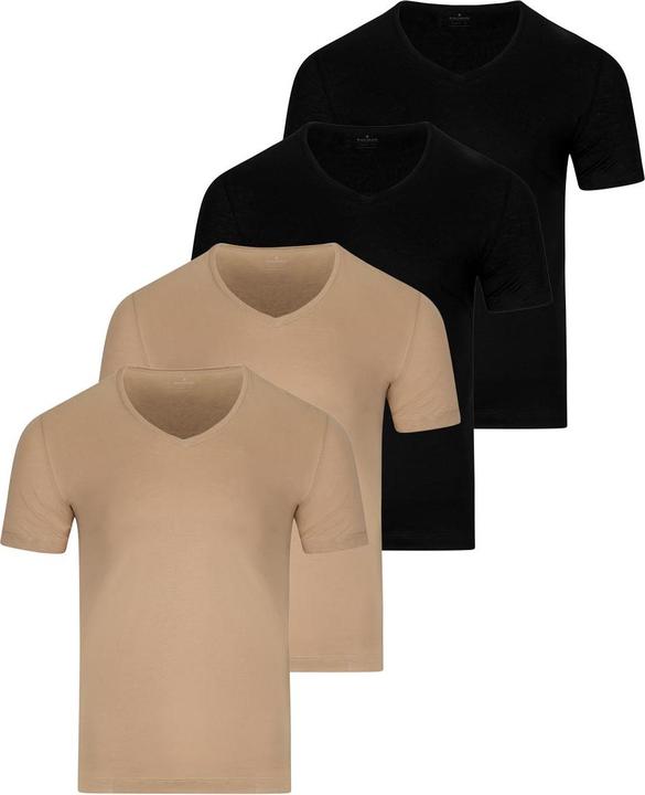 Produktbild Ragman 4er Pack Basic Unterhemd / Shirt Kurzarm (3XL)
