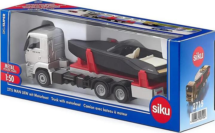 Produktbild Siku MAN LKW mit Motorboot