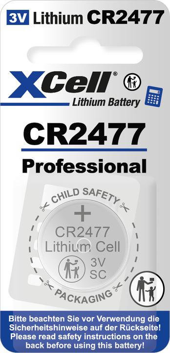 Image du produit Hückmann Pile bouton au lithium 3V (1 pcs, CR2477)