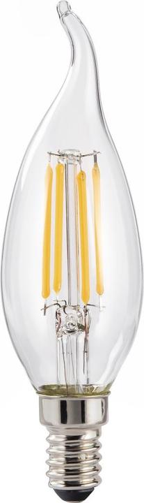 Image du produit Xavax Filament LED, E14, 470lm remplace 40W, Bougie coup de vent, Clair, Blanc chaud (E14, 30 W, 470 lm, 1 x, E)