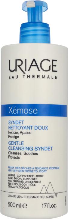 Uriage Xémose Syndet Nettoyant Doux (Lingettes nettoyantes pour le visage, 500 ml)
