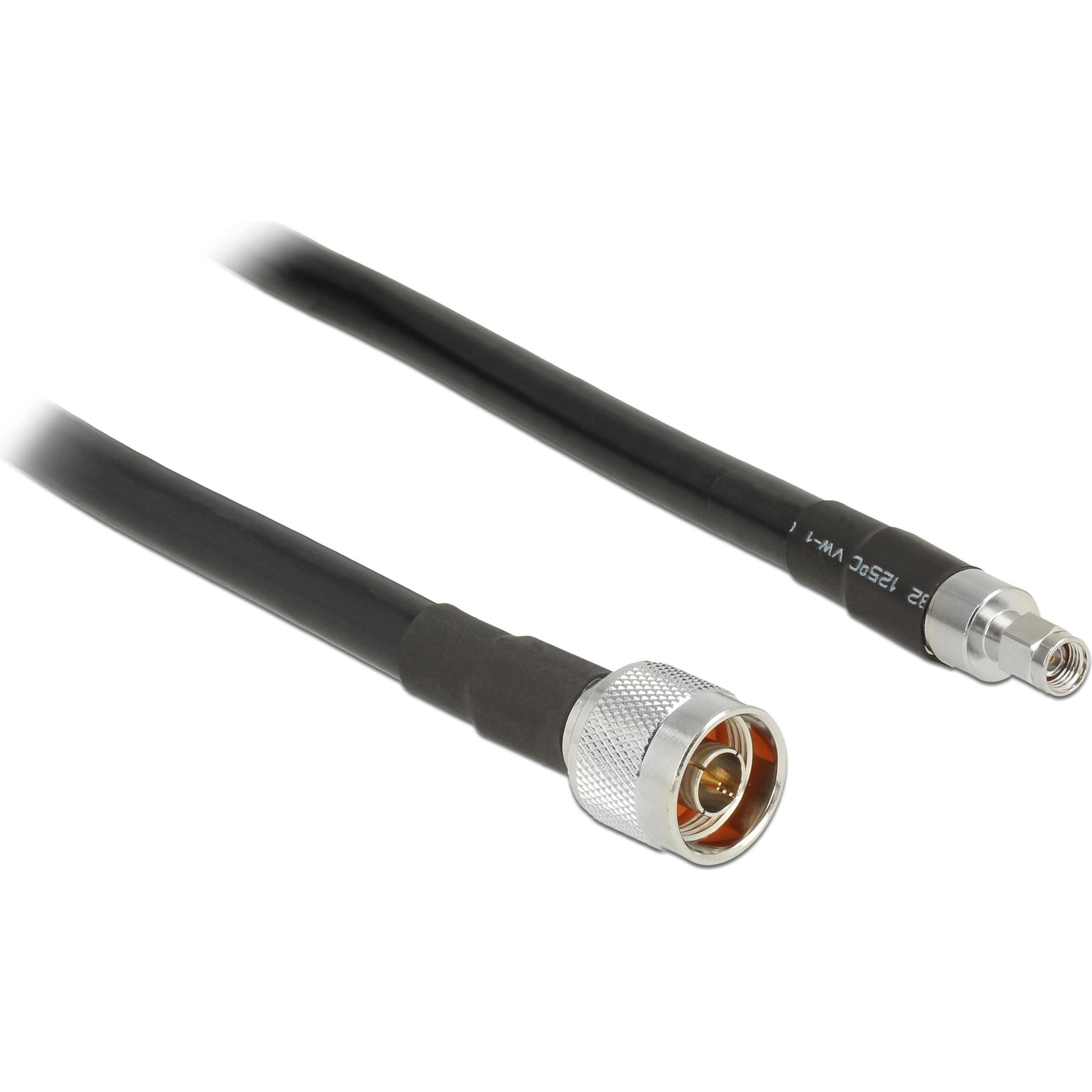 Delock RP-SMA Stecker zu N-Stecker, 2m (0.35 dB, Antennenkabel), Antennenkabel