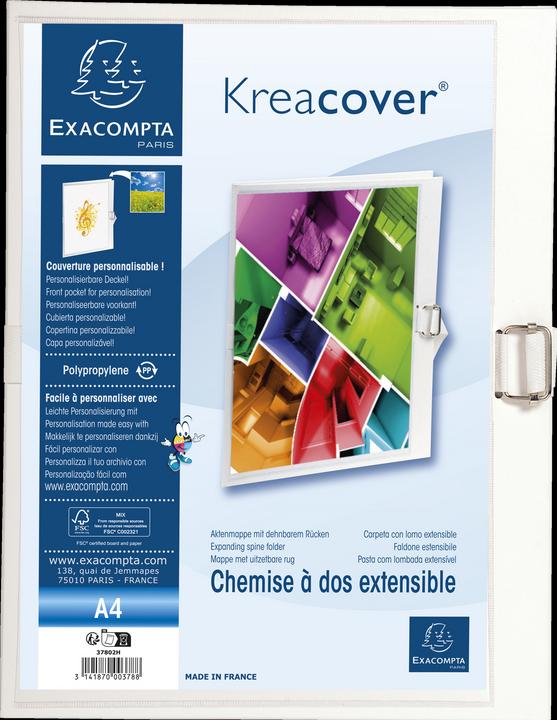 Actual product image Exacompta Folders with stretchable spine (A4, 250 x)