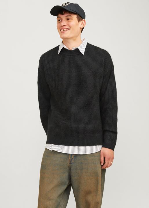 Produktbild Jack & Jones Einfarbig Strickpullover mit Rundhals Strickpullover mit Rundhals (XS)