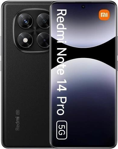 Actual product image Xiaomi Redmi Note 14 Pro 5G (512 GB, Midnight Black, 6.67", Dual SIM, 5G)