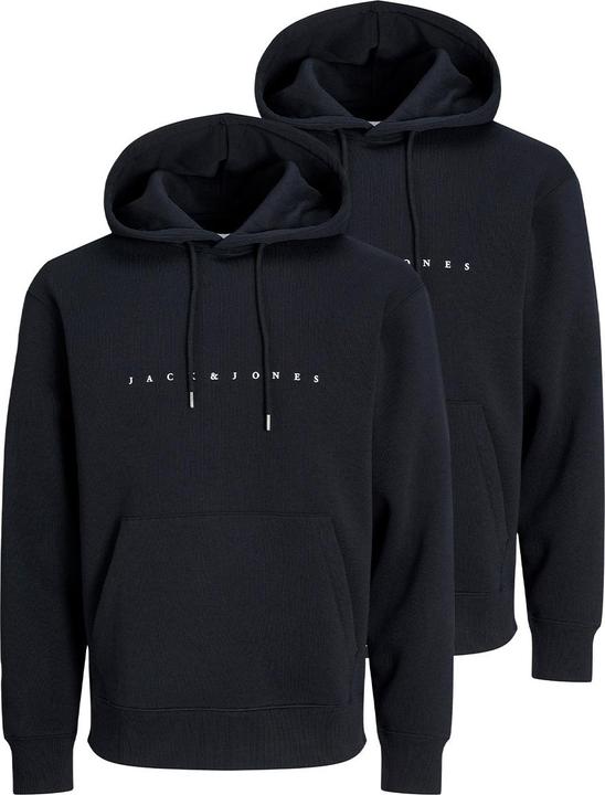 Produktbild Jack & Jones - Star - Sweatshirt / Hoodie - 2er Pack (M Schwarz) (M)