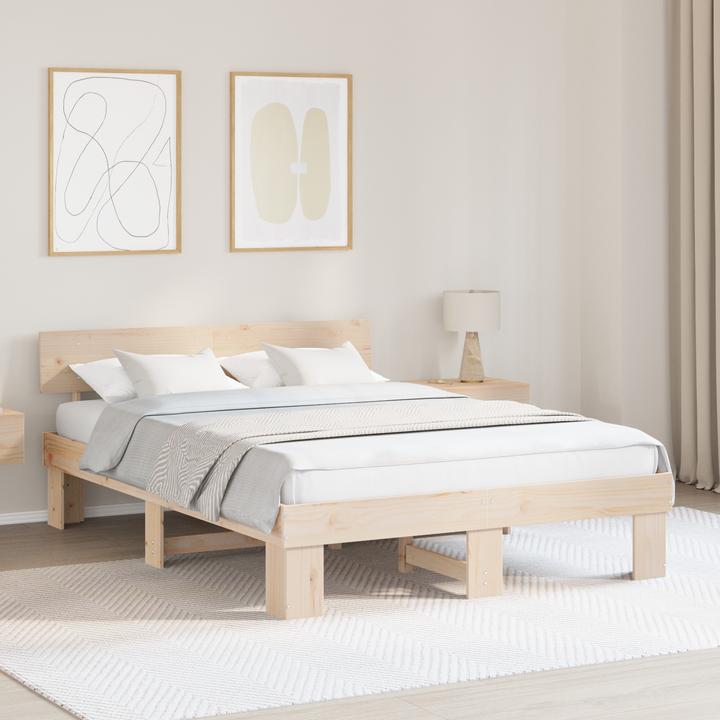 Actual product image vidaXL Moderner Bettrahmen (140 x 200 cm)